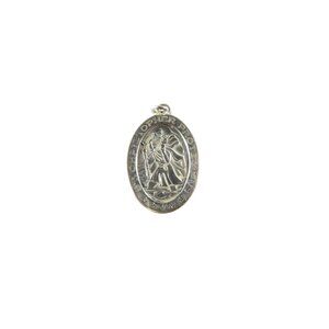 925 Saint Christopher Travel Pendant/Charm Medal by Anson Oval 23.7mm